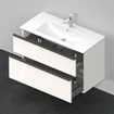 Duravit D-Neo wastafelonderkast 101x62.5x46.2cm 2 lades wit Hoogglans SW641163