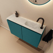 MONDIAZ TURE-DLUX Toiletmeubel - 80cm - Smag - EDEN - wastafel Opalo - positie rechts - 1 kraangat SW1126210