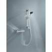 GROHE Precision Trend Doucheset - thermostatische douchekraan - met glijstangset - 60cm - vierkante handdouche - 1 straalsoort - gladde doucheslang - chroom SW1028103