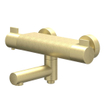 IVY Pact Badthermostaatkraan opbouw - draaibare baduitloop - omstel - Cooltouch - Geborsteld mat goud PVD SW1031156