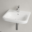 Villeroy & Boch Architectura inbouwwastafel 55x47cm 1 kraangat met overloop onderkant geslepen ceramic+ wit SW29517