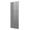 Plieger Cavallino Retto designradiator verticaal dubbel middenaansluiting 1800x602mm 1549W zilver metallic 7253049