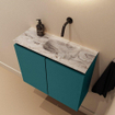 MONDIAZ TURE-DLUX 60cm toiletmeubel Smag. EDEN wastafel Glace positie rechts. Zonder kraangat. SW1103526