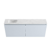 MONDIAZ TURE-DLUX 120cm toiletmeubel Clay. EDEN wastafel Opalo positie links. Zonder kraangat. SW1104250