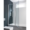 Crosswater Design New badwand 2 delig 106x150cm zilver profiel helder glas SW276795