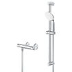 GROHE Grohtherm 500 thermostatische opbouw douchemengkraan met glijstang en handdouche Chroom SW710639