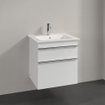 Villeroy & Boch Venticello wastafelonderkast 55.3x59cm 2x lade glossy wit GA50314