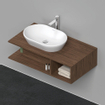 Duravit D-Neo wastafelonderkast 100x26x55cm Noten (donker) Mat SW641169