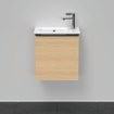 Duravit D-Neo wastafelonderkast 41x44x27.4cm Linksdraaiend 1 deur Natuur eiken Mat SW640797