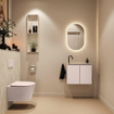 MONDIAZ TURE-DLUX 60cm toiletmeubel Rosee. EDEN wastafel Ostra positie links. Met 1 kraangat. SW1105001