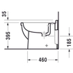 Duravit Starck 3 staand bidet met bevestiging 36x56cm wit 0314684