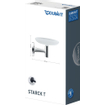 Duravit Starck T Zeephouder - wandmodel - 14x10.6cm -matglas - zwart mat SW297100
