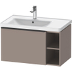 Duravit D-Neo wastafelonderkast 78.4x44x45.2cm 1 lade met softclose Basalt Mat SW640774