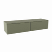 MONDIAZ ALAN MODULE Wastafelonderkast - 140x45x30cm - 2 lades - push to open - MDF - Army mat SW645662