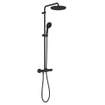 Grohe Vitalio Startdouchesysteem m. douchekraan thermostatisch m. aquadimmerm. hoofddouche Ø25cm en handdouche Ø11cm m. 2 st.mat zwart SW1126877