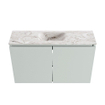 MONDIAZ TURE-DLUX 80cm toiletmeubel Greey. EDEN wastafel Glace positie midden. Met 1 kraangat. SW1103287