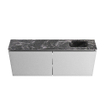 MONDIAZ TURE-DLUX 120cm toiletmeubel Plata. EDEN wastafel Lava positie rechts. Zonder kraangat. SW1103956