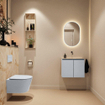MONDIAZ TURE-DLUX 60cm toiletmeubel Clay. EDEN wastafel Frappe positie midden. Zonder kraangat. SW1102716