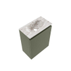 MONDIAZ TURE-DLUX 40cm toiletmeubel Army. EDEN wastafel Glace positie midden. Zonder kraangat. SW1103159