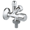GROHE hoekstopkraan knel 1/2 x3/8 met kunststof greep chroom SW32009