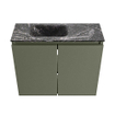 MONDIAZ TURE-DLUX 60cm toiletmeubel Army. EDEN wastafel Lava positie links. Zonder kraangat. SW1103685