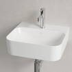 Villeroy & Boch Finion fontein 1 kraangat 43x39cm ceramic+ met verdekte overloop wit SW106452