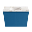 MONDIAZ TURE-DLUX 60cm toiletmeubel Jeans. EDEN wastafel Frappe positie midden. Met 1 kraangat. SW1102830