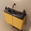 MONDIAZ TURE-DLUX 60cm toiletmeubel Ocher. EDEN wastafel Lava positie links. Zonder kraangat. SW1103875