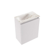 MONDIAZ TURE-DLUX 40cm toiletmeubel Cale. EDEN wastafel Frappe positie links. Met 1 kraangat. SW1102669