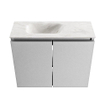 MONDIAZ TURE-DLUX 60cm toiletmeubel Plata. EDEN wastafel Ostra positie links. Zonder kraangat. SW1104978