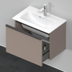 Duravit D-Neo wastafelonderkast 61x44x37.2cm 1 lade Basalt Mat SW641149