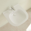 Villeroy en Boch O.novo Vita wastafel Vita met 1 kraangat met overloop 55x55cm wit 1025053