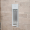 Sunshower Pure White infrarood inbouwapparaat 19.9x61.9x10cm half body 1250watt wit/aluminium SW23899