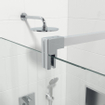 Saniclass Bellini Inloopdouche - 120x200cm - veiligheidsglas - band mat glas - anti kalk - chroom SW238195