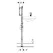 GeberitDuofixwastafel h112-130cm inbouw wkraan SW1237198