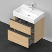 Duravit D-Neo wastafelonderkast 68.4x62.5x44.2cm 1 lade Natuur eiken Mat SW641223