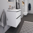 Duravit D-Neo meubelset m. wastafelonderbouwkast m. 2 laden m. softclose 65x20x48cm incl. wastafel wit mat SW641977