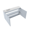 MONDIAZ TURE-DLUX 100cm toiletmeubel Clay. EDEN wastafel Opalo positie links. Zonder kraangat. SW1104258