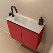 MONDIAZ TURE-DLUX 60cm toiletmeubel Fire. EDEN wastafel Opalo positie links. Met 1 kraangat. SW1104319