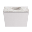 MONDIAZ TURE-DLUX 60cm toiletmeubel Cale. EDEN wastafel Glace positie midden. Zonder kraangat. SW1103215