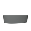 Arcqua Rocker Waskom - opbouw - organisch - links - 50x37cm - mat grijs SW976314