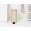 Brabantia NewIcon Pedaalemmer - 30 liter - kunststof binnenemmer - soft beige SW1026541