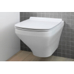 Duravit DuraStyle wandclosetset diepspoel spoelrandloos 37x54cm met softclose closetzitting Wondergliss wit SW358499