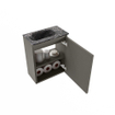 MONDIAZ TURE-DLUX 40cm toiletmeubel Smoke. EDEN wastafel Lava positie links. Zonder kraangat. SW1104066