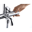 Hansgrohe Vernis showerpipe met badthermostaat chroom SW651723