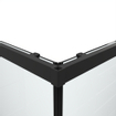Saniclass Casus Douchecabine - 100x100x200cm - hoekinstap - helder glas - profiel - mat zwart SW773921