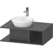 Duravit D-Neo wastafelonderkast 80x26x55cm Grafiet Mat SW641271