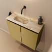 MONDIAZ TURE-DLUX 60cm toiletmeubel Oro. EDEN wastafel Frappe positie links. Zonder kraangat. SW1102880