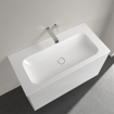 Villeroy & Boch Finion meubelwastafel 100x50cm zonder kraangat zonder overloop Ceramic+ wit SW209390