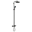 Grohe Vitalio Start douchesysteem m. badkraan thermostatisch m. aquadimmerm. hoofddouche Ø25cm en handdouche Ø11cm mat zwart SW1126399